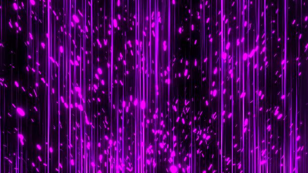 Abstract lines and sparks. Digital illustration. 3d rendering