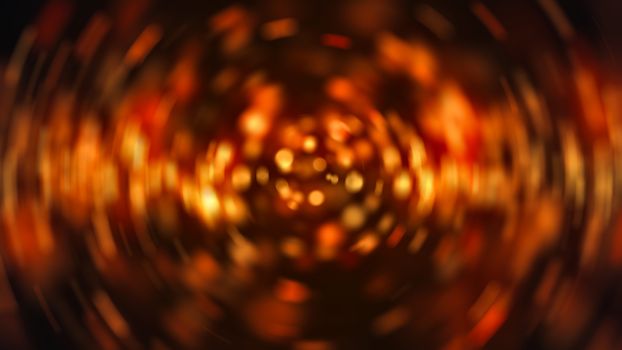 Radial gold blur background. Digital illustration. 3d rendering
