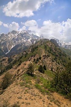Chimgan mountains, Uzbekistan, on a sunny day