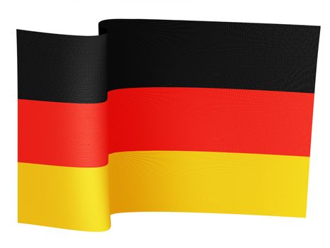 illustration of the German flag on a white background