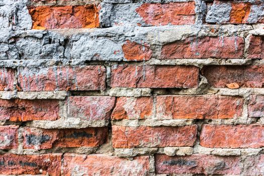 Brick wall, texture, background, summer, village, red brick