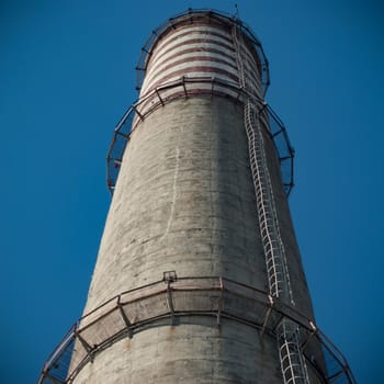 ruins of a very heavily polluted industrial factory, industrial series
