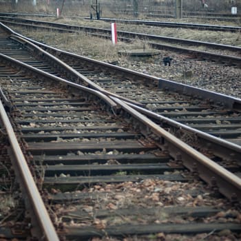 view of the railway track on a sunny day