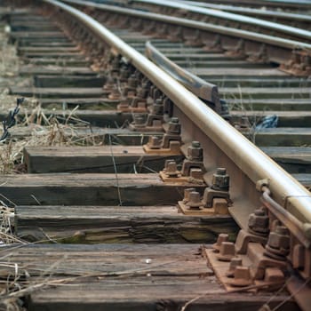 view of the railway track on a sunny day