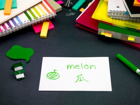 Learning New Language Making Original Flash Cards; Mandarin