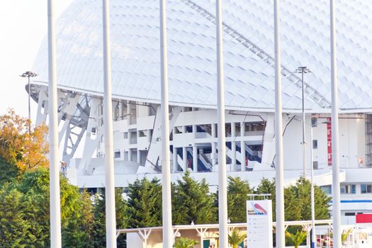 Photo of modern stadium Fischt in Russian Sochi