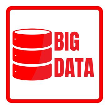 Big data logo machine algorithms minimalistic design. Science background illustration. Green and blue on dark black background.