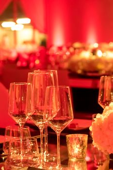 Party Setting with Colorful Bokeh Background