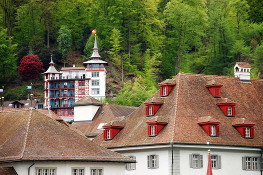 The view on old town of a Bern