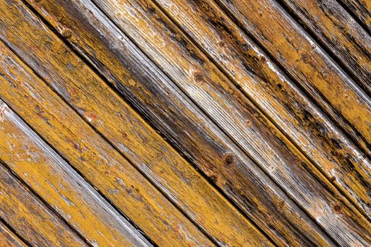 Old wooden brown wall texture as background