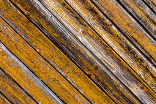 Old wooden brown wall texture as background