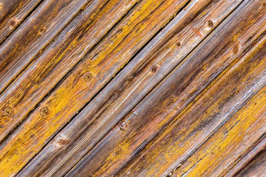 Old wooden brown wall texture as background