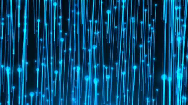 Abstract background with optical fibers. 3d rendering