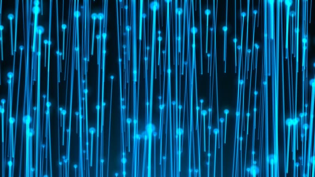 Abstract background with optical fibers. 3d rendering