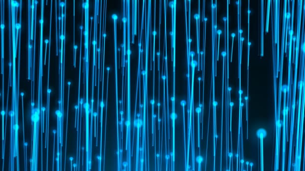 Abstract background with optical fibers. 3d rendering