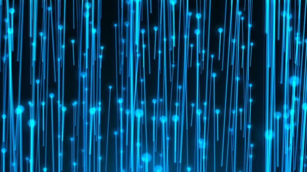 Abstract background with optical fibers. 3d rendering