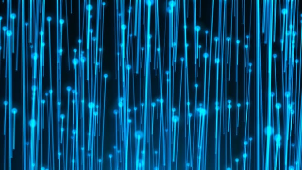 Abstract background with optical fibers. 3d rendering