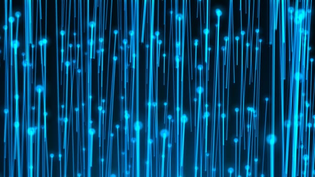 Abstract background with optical fibers. 3d rendering