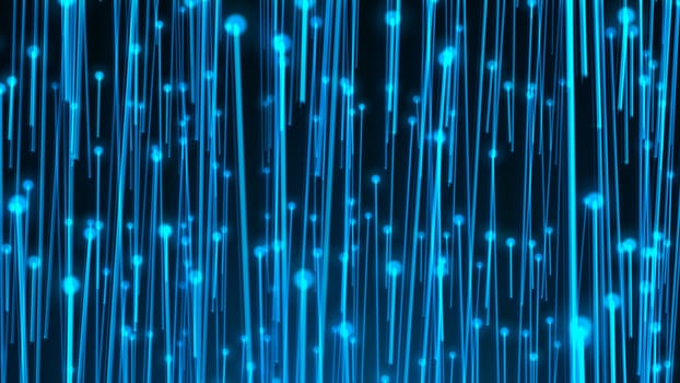 Abstract background with optical fibers. 3d rendering