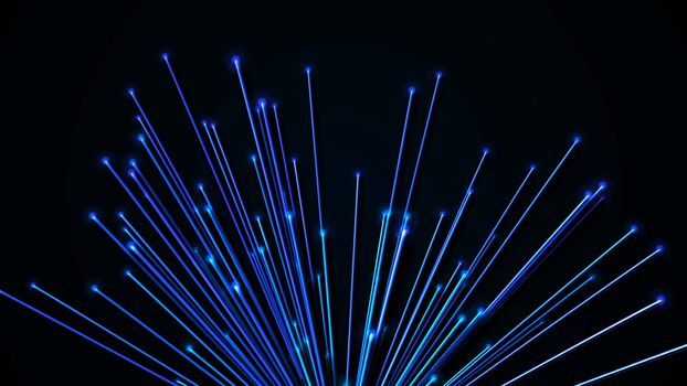 Abstract background with optical fibers. 3d rendering.