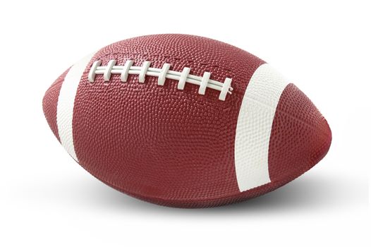American football isolated on a white background.