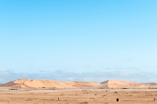 Dune 7 as seen from the airport at Walvis Bay on the Atlantic Coast of Namibia