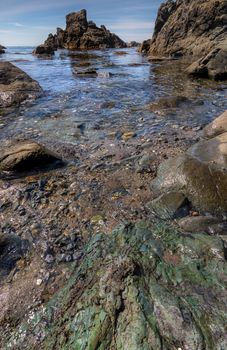 Rocky Beach Landscape, Color Image, Pacific Northwest