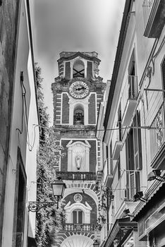 Tower bell of the Sorrento Cathedral, Neapolitan Riviera, Italy