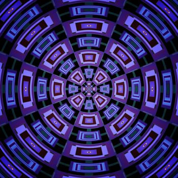 2d illustration of an abstract radial background