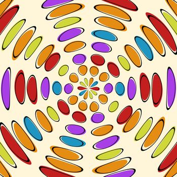 2d illustration of an abstract radial background