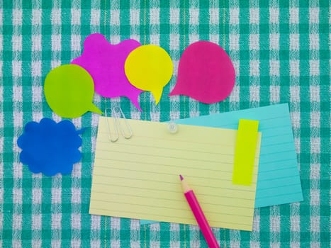 Colorful balloons and bubbles; you can write words on it.