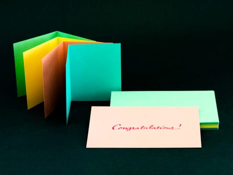 Message Card for Your Family and Friends; Congratulations!