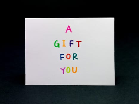 Message Card for Your Family and Friends; A Gift for You