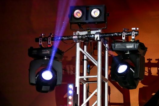 Lighting And Sound Equipment at the Music Festival