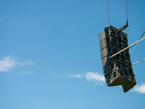 Lighting And Sound Equipment at the Music Festival