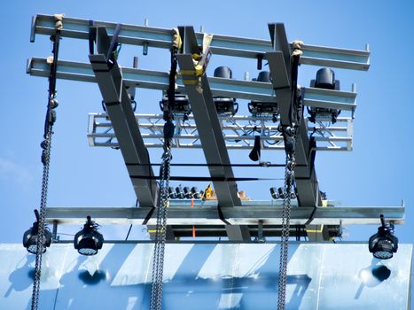 Lighting And Sound Equipment at the Music Festival