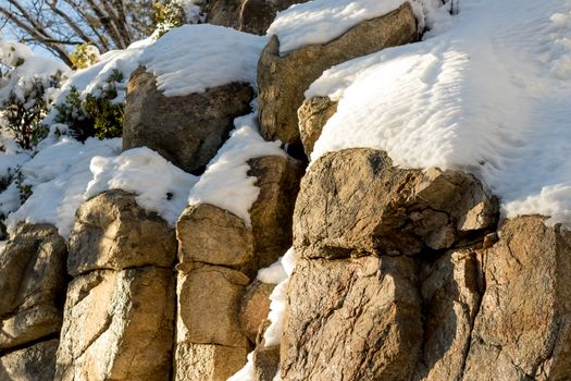 Boulder Rocks, Climate Change at Southern California, Big Bear Mountain, San Bernardino, 2016