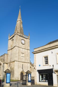 The old St. Andrews Church in Chippenham, Wiltshire, England UK