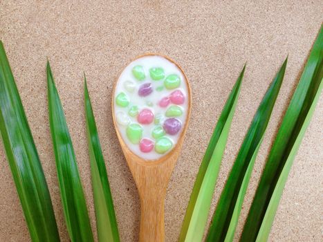 Dumplings in coconut cream