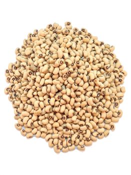 Black-eyed Beans on white background