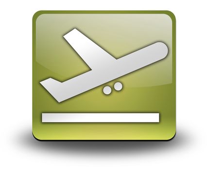 Icon, Button, Pictogram with Airport Departures symbol