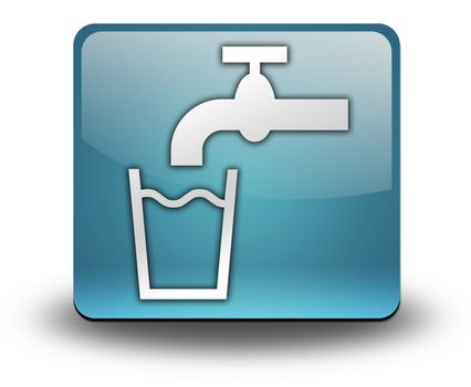 Icon, Button, Pictogram with Running Water symbol