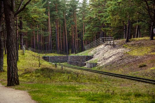 Narrow-gauge railroad in the museum, Ventspils