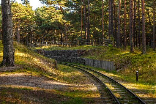 Narrow-gauge railroad in the museum, Ventspils