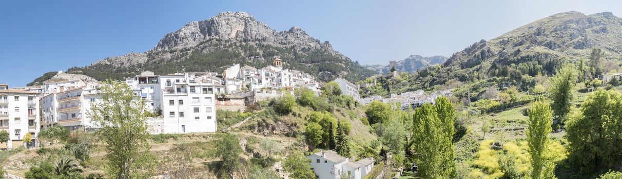 Panoramic view of Cazorla village, in the Sierra de Cazorla, Segura and the Villas (Biosphere Reserve), Jaen, Spain