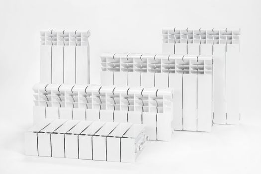 the thermal radiators isolated on a white background