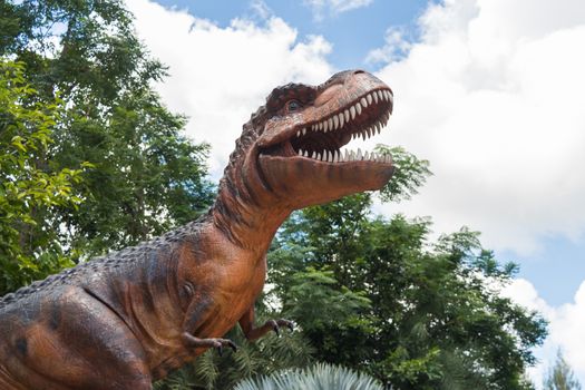 Tyrannosaurus rex at Sirindhorn Museum , Kalasin , Thailand .