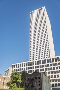 Central Business district, skyscrapers and old building in New Orleans, Louisiana