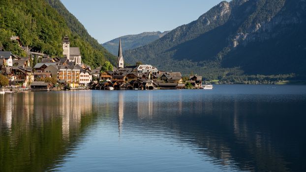 View of Hallstatt from Hallstatt Lake