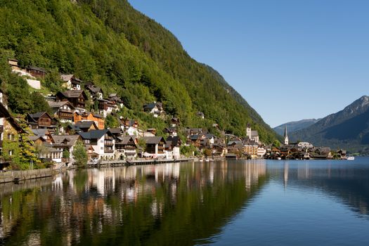 View of Hallstatt from Hallstatt Lake